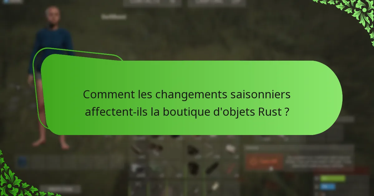 Quels événements promotionnels se déroulent dans la boutique d’objets Rust ?