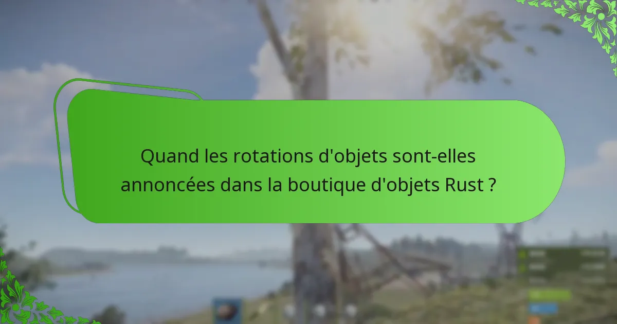 Quelles sont les stratégies de tarification des objets dans la boutique d’objets Rust ?