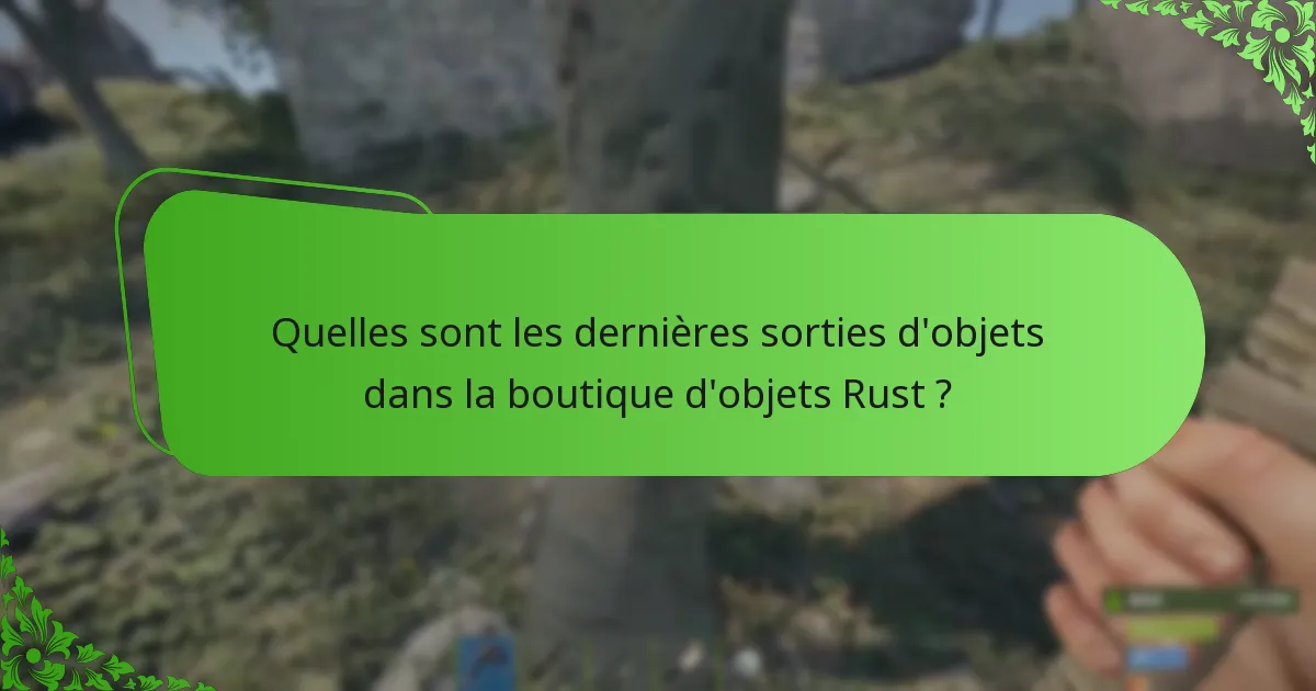 Comment les rotations d’objets affectent-elles les stratégies des joueurs dans Rust ?