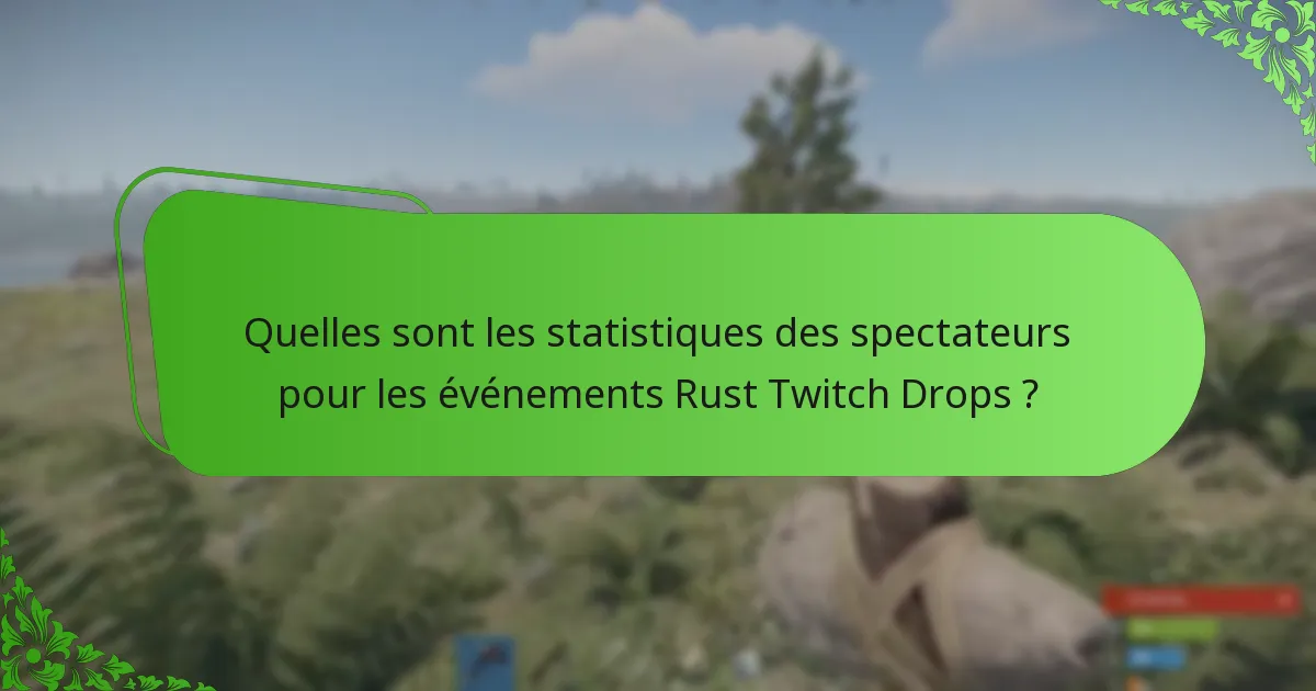 Quelles stratégies maximisent les chances de gagner des Rust Twitch Drops ?